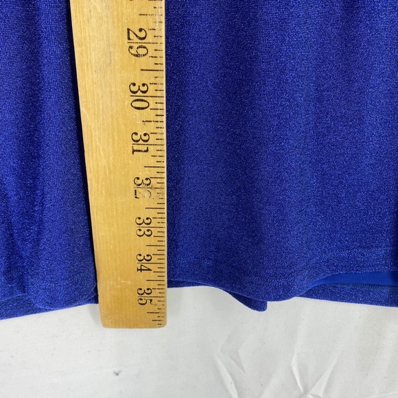 Wild Fable Juniors Size 3X Cut Out Bodycon Dress Long Sleeve Lapis Blue Lurex - Picture 8 of 8